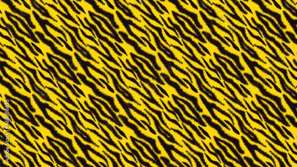 Fototapeta Seamless tiger skin vector pattern. Tiger skin texture. Animal print. Striped animal texture. Good for fabric, wallpaper, wrapping paper, craft, textile, fashion, flyer, brochures, background, banner.
