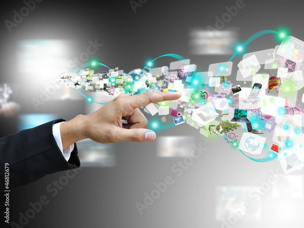 Obraz Hand press object