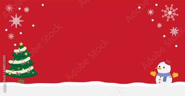 Obraz クリスマスの広告バナーデザイン628*1200  ベクター