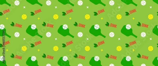 Obraz Pickleball pattern. Christmas