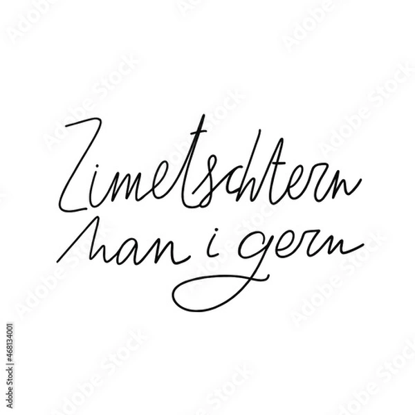 Fototapeta Lettering quote vector illustration in Swiss German language. Celebrating Advent days until Christmas with swiss traditional cookies.