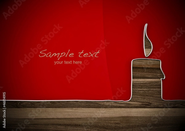 Obraz Wire figure - Candle