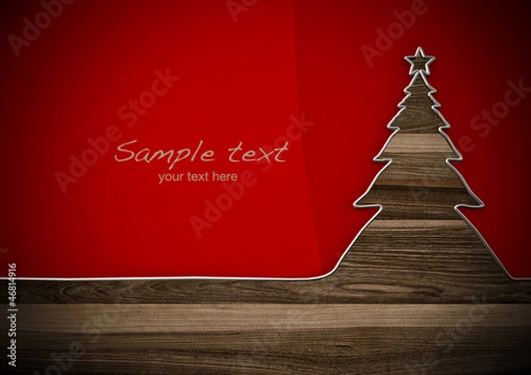 Obraz Wire figure - Christmas tree