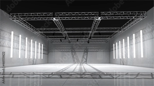 Obraz 抽象的な空間の3dレンダリング