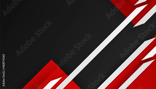 Fototapeta Modern abstract red and black background