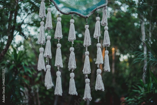 Obraz adorno de macrame 