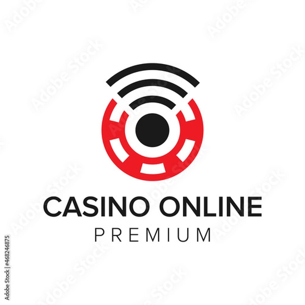 Obraz casino online logo icon vector template