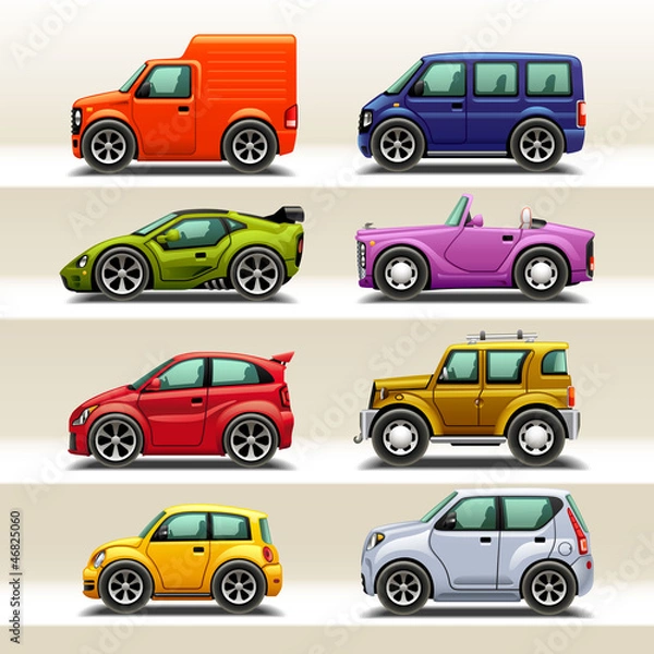 Fototapeta car icon set-2