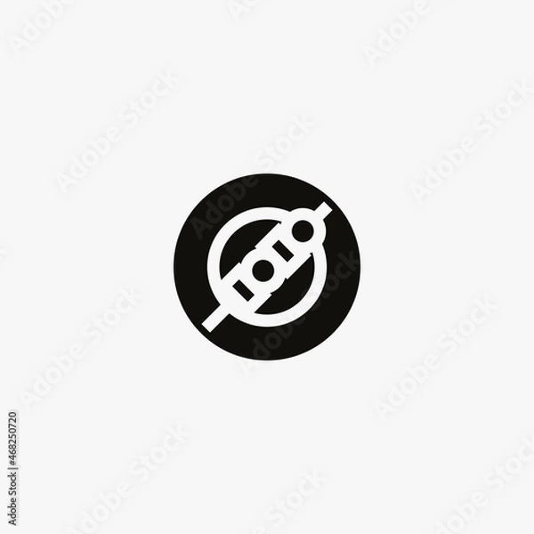 Fototapeta skewer icon. skewer vector icon on white background
