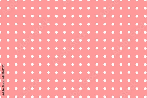 Obraz polka dots background, dots background, background with dots, polka dots seamless pattern, polka dots pattern, seamless pattern with dots, pink background with dots	