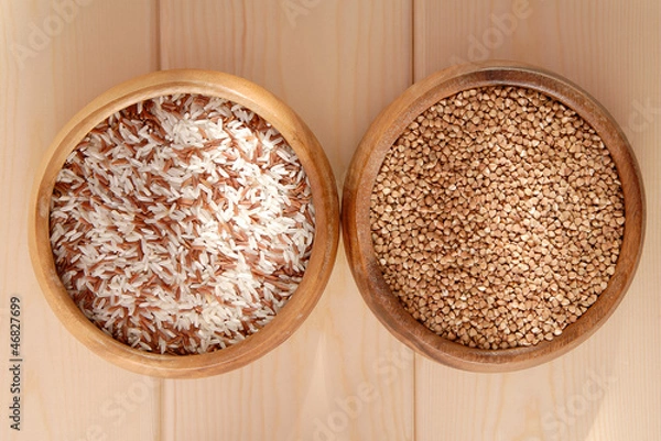 Obraz Крупы - рис и гречка.