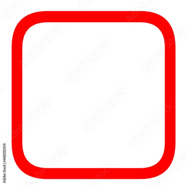 Fototapeta Shape square red box