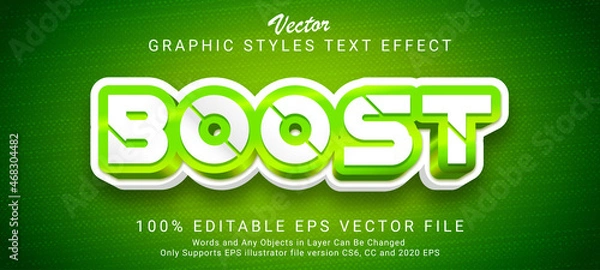 Fototapeta Creative boost text style effect