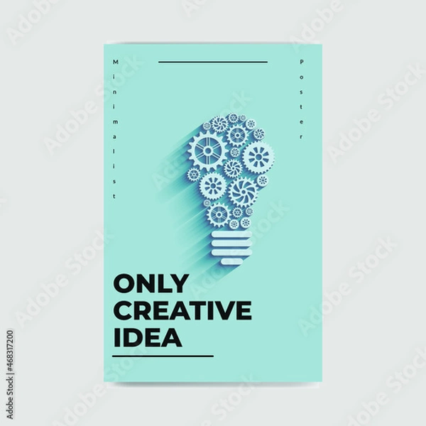 Obraz Minimalist Creative Poster Template Design