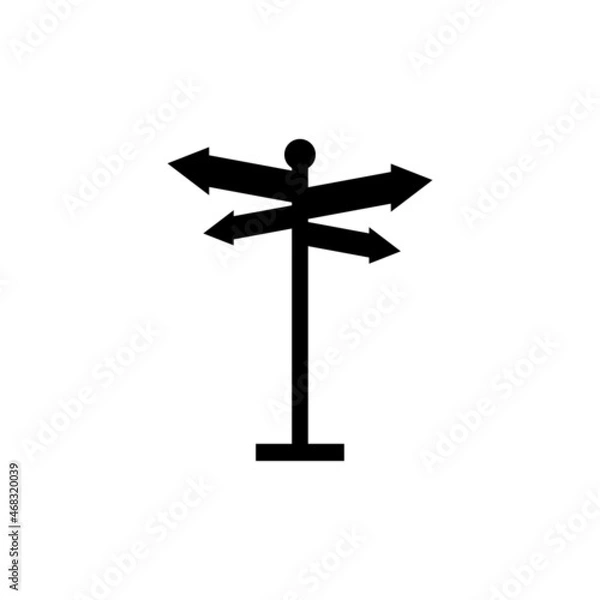 Obraz Signpost icon design template vector isolated illustration