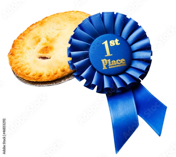 Obraz Pie with winning badge