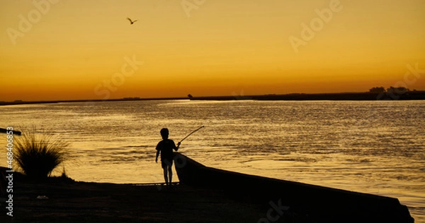 Obraz Atardecer de pesca