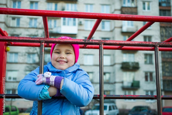 Obraz little child on playground