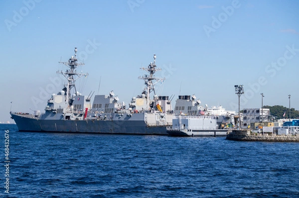 Fototapeta 神奈川県横須賀市の港