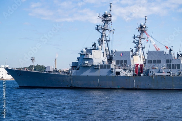 Fototapeta 神奈川県横須賀市の港