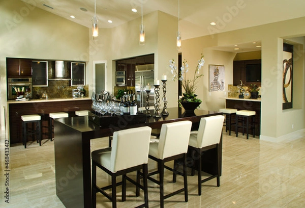 Fototapeta modern kitchen interior of new house