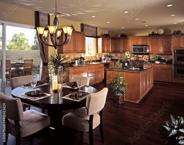 Fototapeta modern kitchen interior of new house