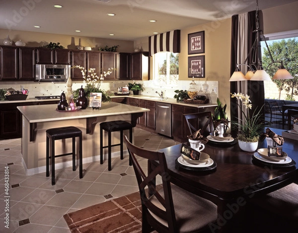Fototapeta modern kitchen interior of new house