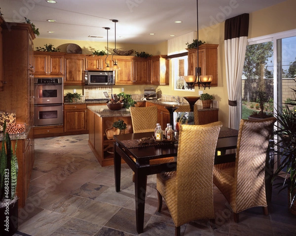Fototapeta modern kitchen interior of new house