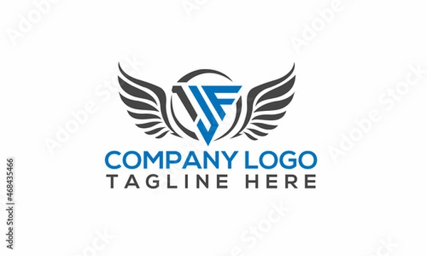 Fototapeta Initial logo design