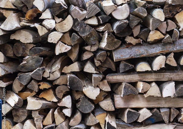 Obraz wood stack