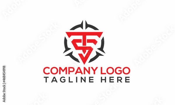 Fototapeta TS Logo design