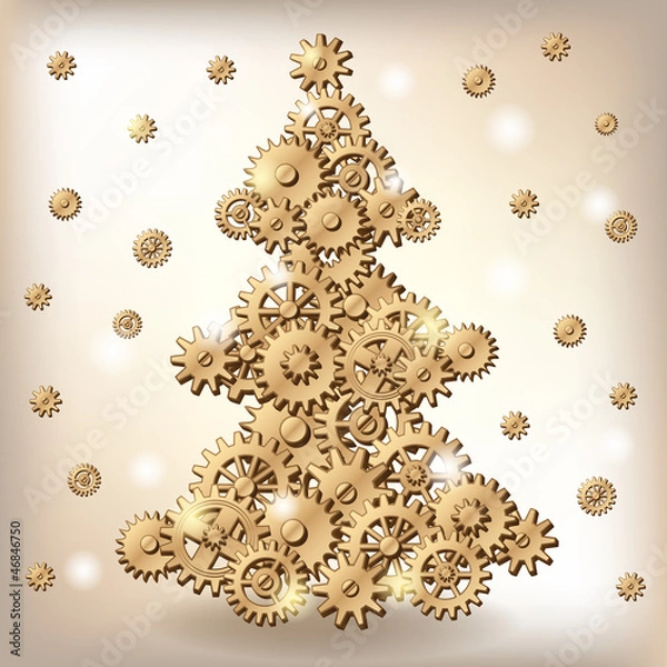 Obraz Mechanical Christmas tree