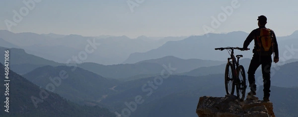 Obraz person riding a bicycle
