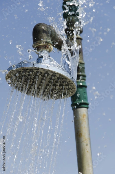 Obraz Beach shower with pipe
