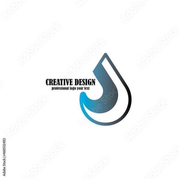 Obraz water drop logo design icon template vector illustration
