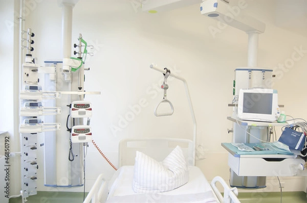 Obraz Intensive care unit with monitors