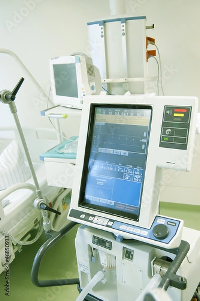 Obraz Intensive care unit with monitors