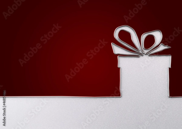 Obraz Wire figure - gift box