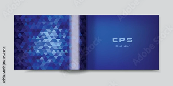 Obraz Booklet, brochure with a triangular abstract pattern on the page.