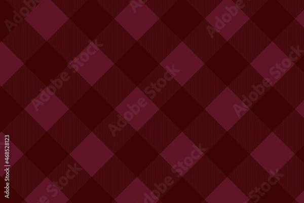 Obraz Dark red tartan seamless pattern background vector template