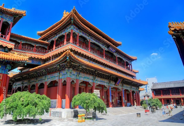 Obraz świątynia lamów, pawilon