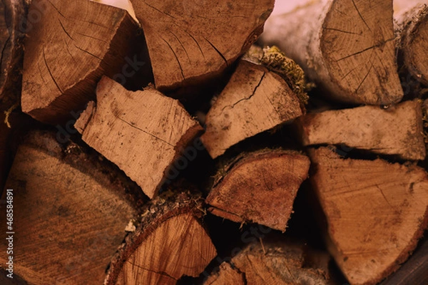 Obraz stack of firewood