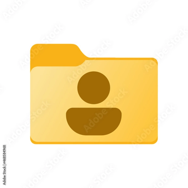 Obraz User files folder icon. Personal documents directory. Desktop icons. My computer PC shortcut signs. System software and devices. New eleven inspired vector illustrations.