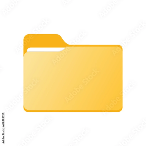 Obraz Folder icon. Documents directory. Desktop icons. My computer PC shortcut signs. System software and devices. New eleven inspired vector illustrations.