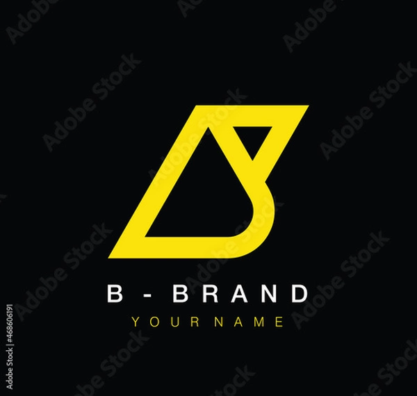 Obraz B logo vector design elegant