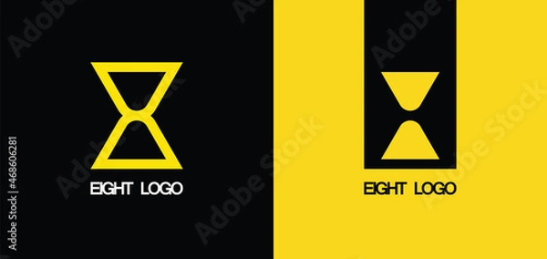 Obraz Eight vector abstract graphic illustration