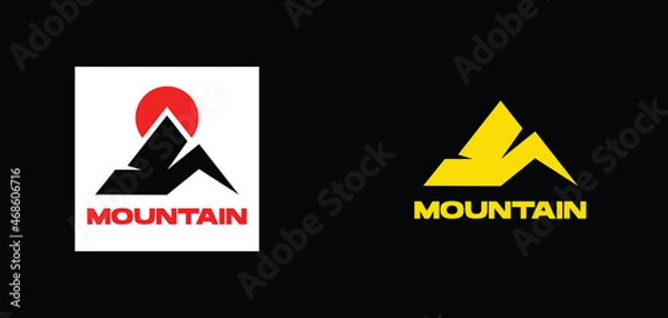 Obraz mountain abstract logo emblem design