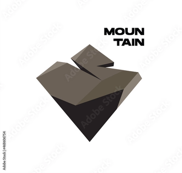 Obraz Mountain vector Geometric logo icon