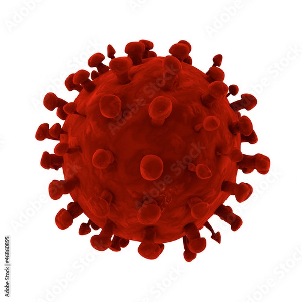 Obraz Renderowania 3D wirusa HIV