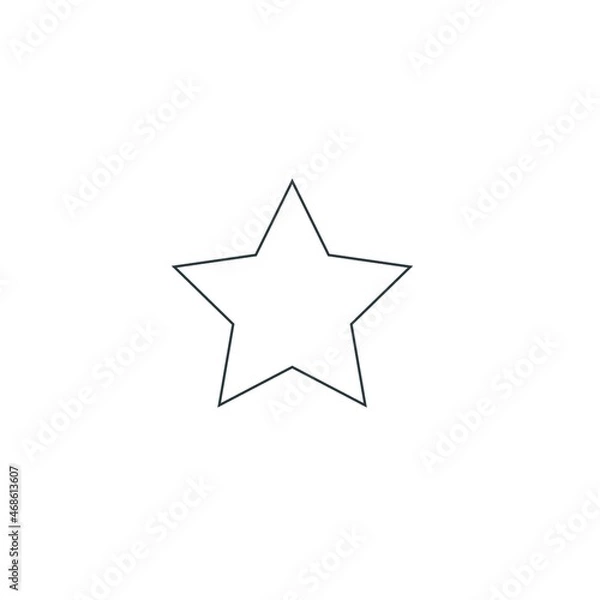 Fototapeta star on white background